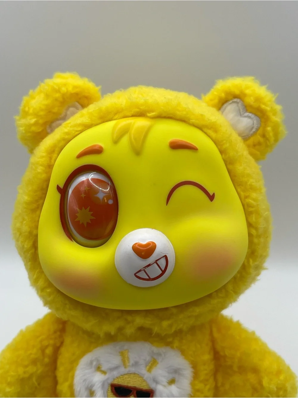 Care Bears Surprise Reveal Caring Cuties Plush- Yellow Funshine Bear